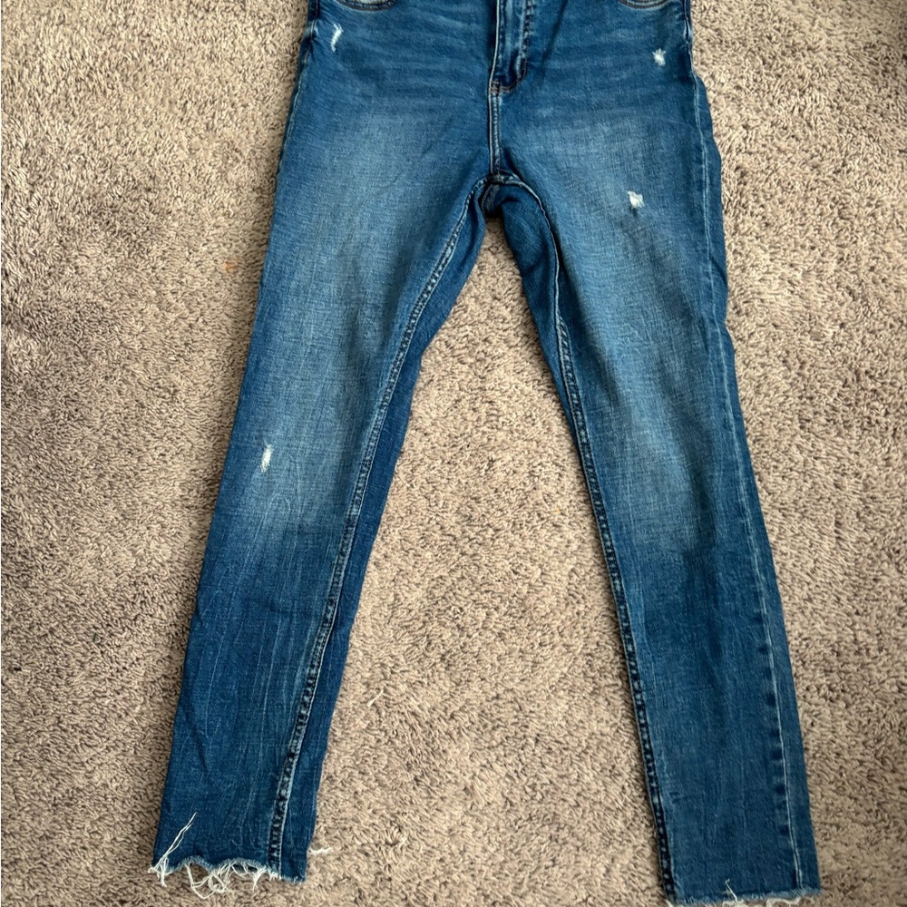 Primark Distressed Blue Skinny Jeans